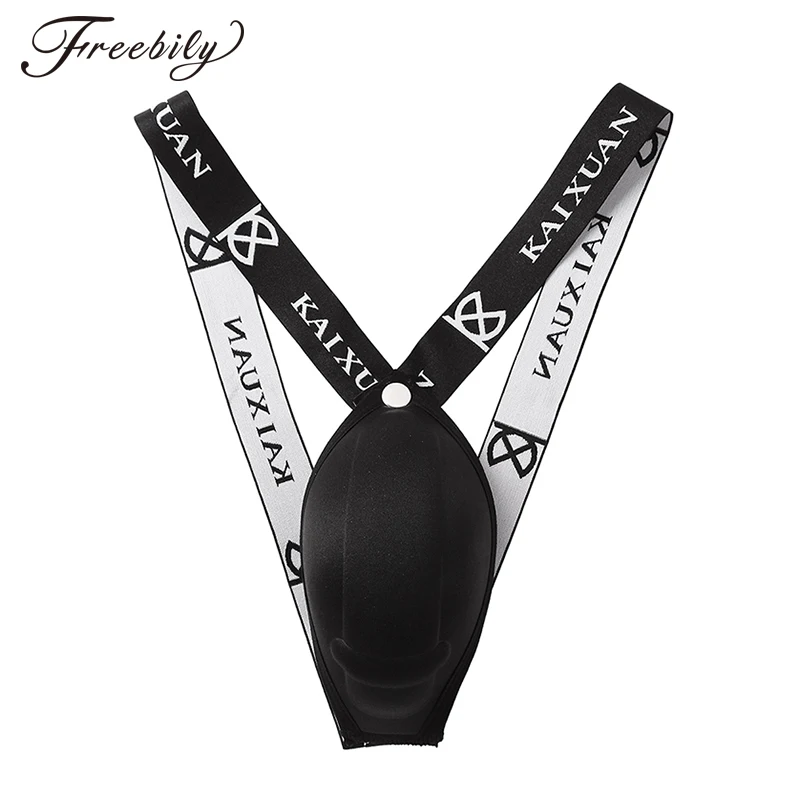 Men Sexy Thong Padded Jockstrap Penis Pouch Underwear G String Enhance