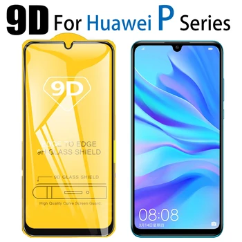 

9D Tempered glass for Huawei P30 Lite screen protector full glued for huawey p20 lite light pro p20pro p10 Protective Glass Film