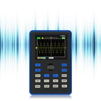 

DSO1C15 Portable 500MS/s Sampling Rate Oscilloscope Kit with 2.4 inch Screen Frequency Tester Analog Bar Graph
