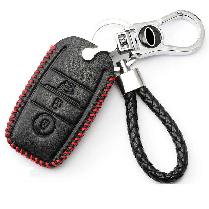 Кожаный чехол для ключей KIA K3 K5 K2 K4 Kx3 kx5 kxcross key protector|Футляр автомобильного ключа| |