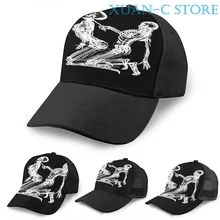 Скелет кудрявый секс баскетбольная Кепка для мужчин и женщин мода по всему принту черная шляпа унисекс