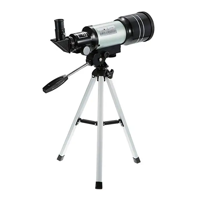 

150X Refractive Space Astronomical Telescope Travel Spotting Scope with Portable Tripod Lever for Kids Beginners Gifts Toys