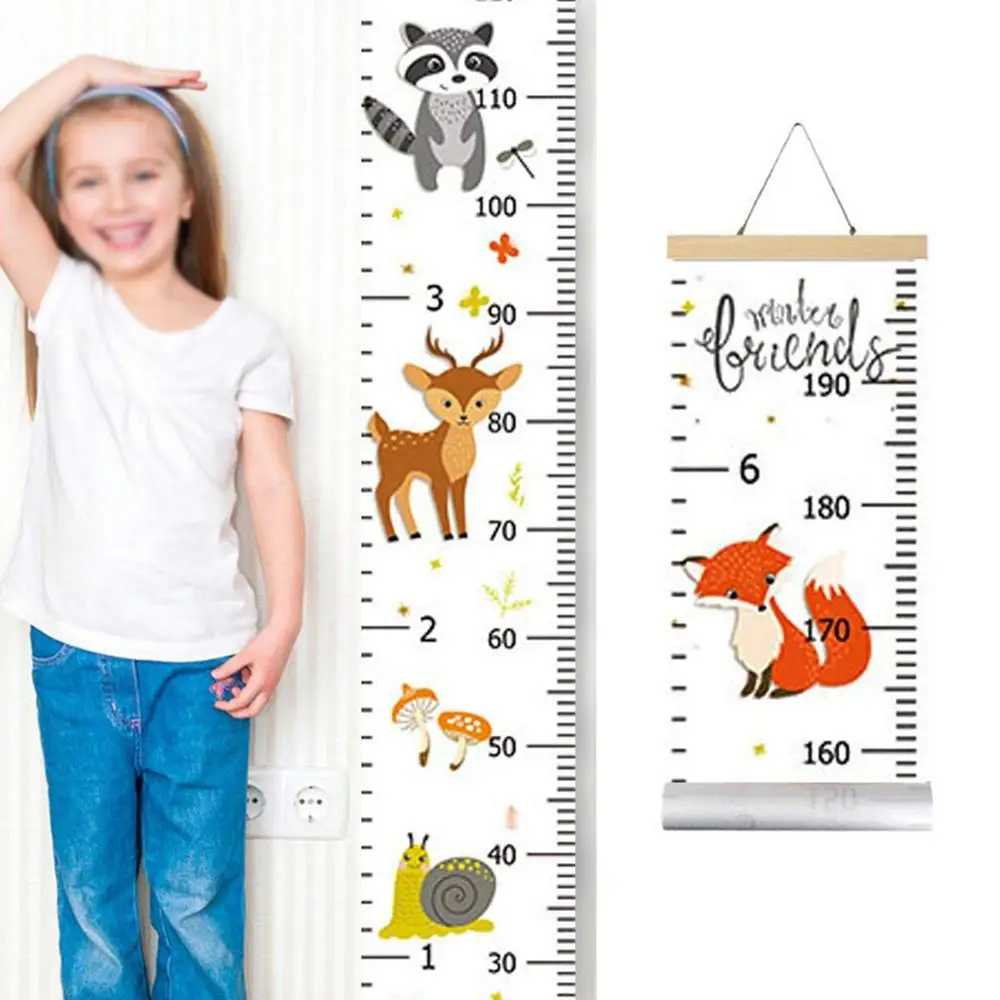 

Kids Growth Wall Chart, Height Chart for Child Height Measurement Wall Hanging Rulers Room Decoration for Toddlers