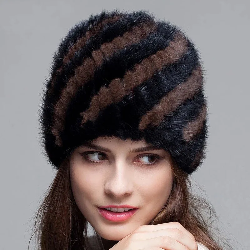 Шапка женская меховая|elastic beanie|beanie knitfur hat |