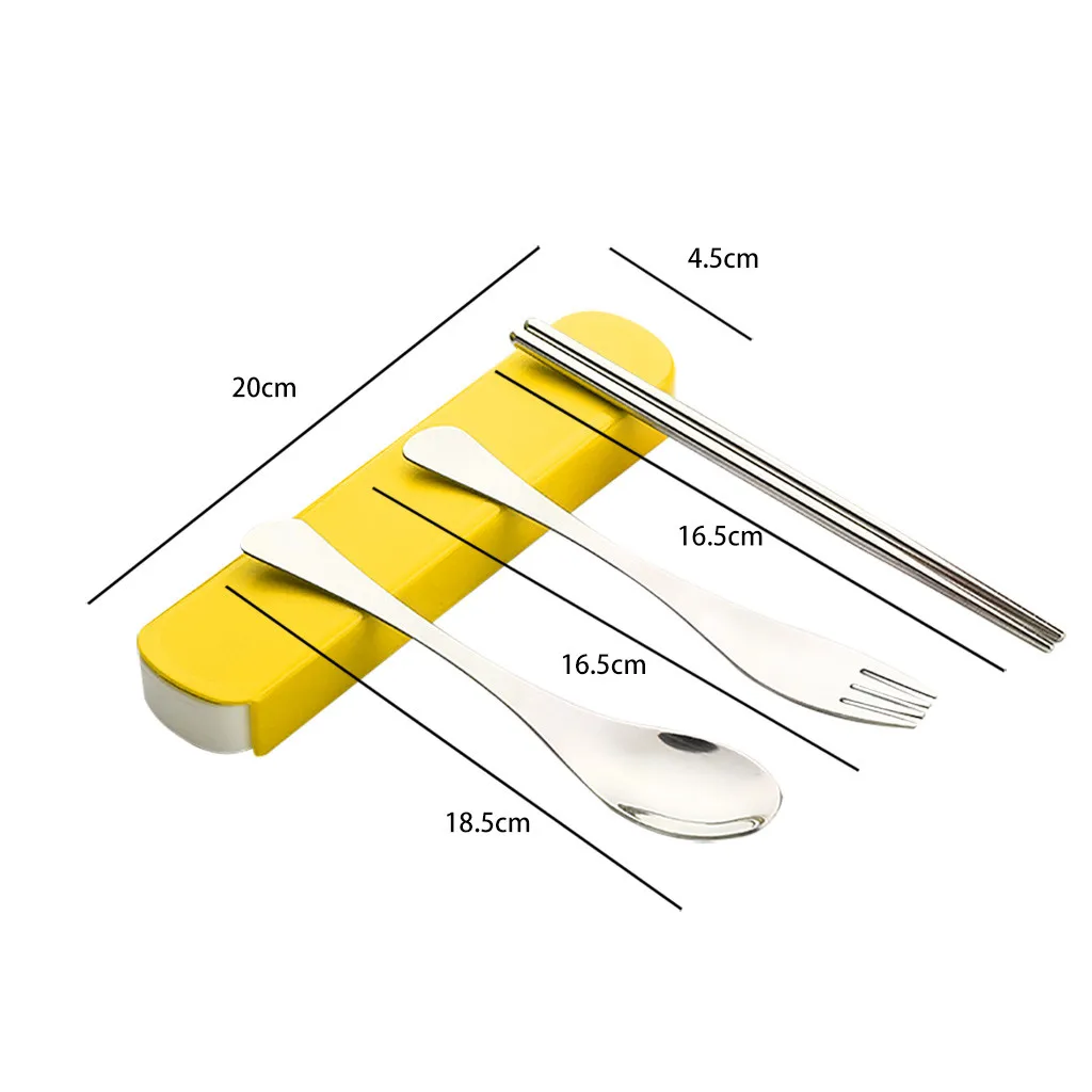 3 шт./компл. Роскошная Посуда набор столовых приборов из нержавеющей стали ложка палочки вилка кухонная посуда для еды дорожные столовые приборы с чехлом