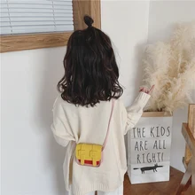 Детская маленькая сумка-мессенджер для девочек, модная мини-сумка с клапаном, модная разноцветная сумка из искусственной кожи