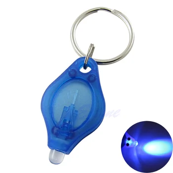 

Mini Micro Super Bright Light LED Camping Flashlight Torch KeyRing Keychain Lamp Q0KF