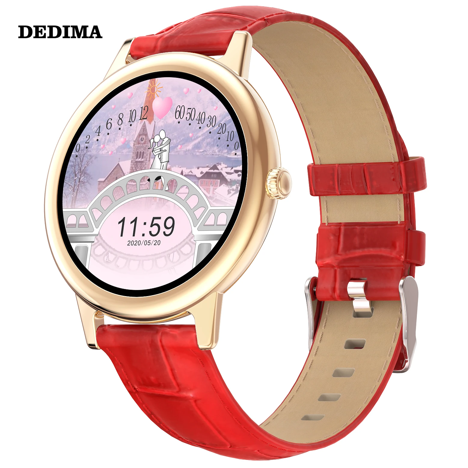 Compre El Diámetro Más Pequeño De Gama Alta Bt Llamando Elegante Reloj  Inteligente Para Mujer Con Correa De Acero Inoxidable Dorada Rosa y Reloj  Inteligente de China por 22 USD