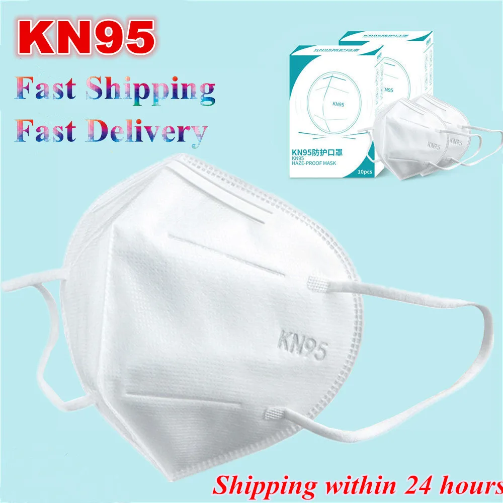 

10-100 PCS CE Certification KN95 Dustproof Anti-fog And Breathable Face Masks 95% Filtration N95 Masks High Quality As KF94 FFP2