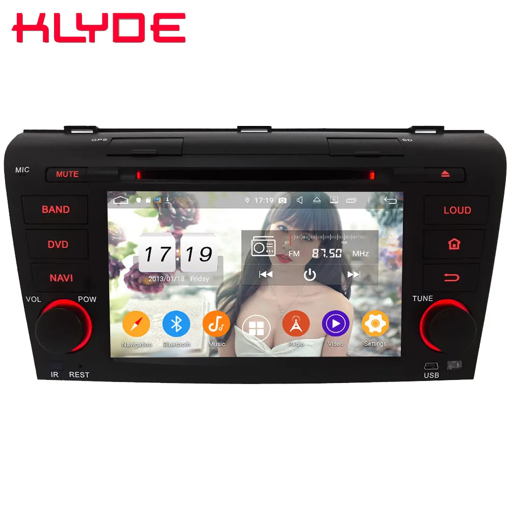 

Klyde 4G WIFI Android 9.0 Octa Core 4GB RAM 64GB ROM DSP BT Car DVD Multimedia Player Radio Stereo GPS For Mazda 3 2004-2009