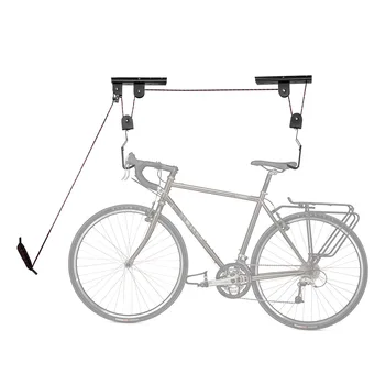 

Strong Bike Bicycle Lift Ceiling Mounted Hoist Storage Garage Hanger Pulley Rack Metal Lift Assemblies Rope 15m Convenient