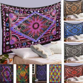 

Burning sun Tapestry celestial moon star planet Wall Hanging Decor Various styles Psychedelic Abstract Carpet Tapestries