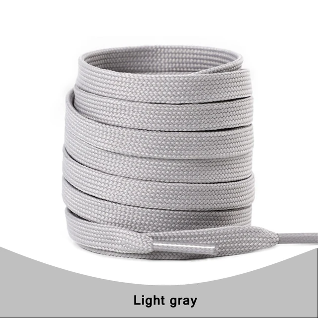 1Pair Sneakers Shoelaces Shoes Accessories Laces for Shoes Unisex Flat Shoe Laces Shoe Strings Shoelaces  Af1 Light gray