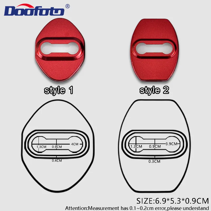 Doofoto крышка дверного замка автомобиля украшения аксессуары для интерьера чехол для укладки защитный замок крышка для Toyota Honda Lexus Mazda