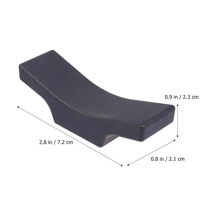 8PCS Alloy Chopsticks Holder Spoon Fork Chopstick Rest Stand Creative Spoon Rack Fork Knife Stand Table Supplies (Black)