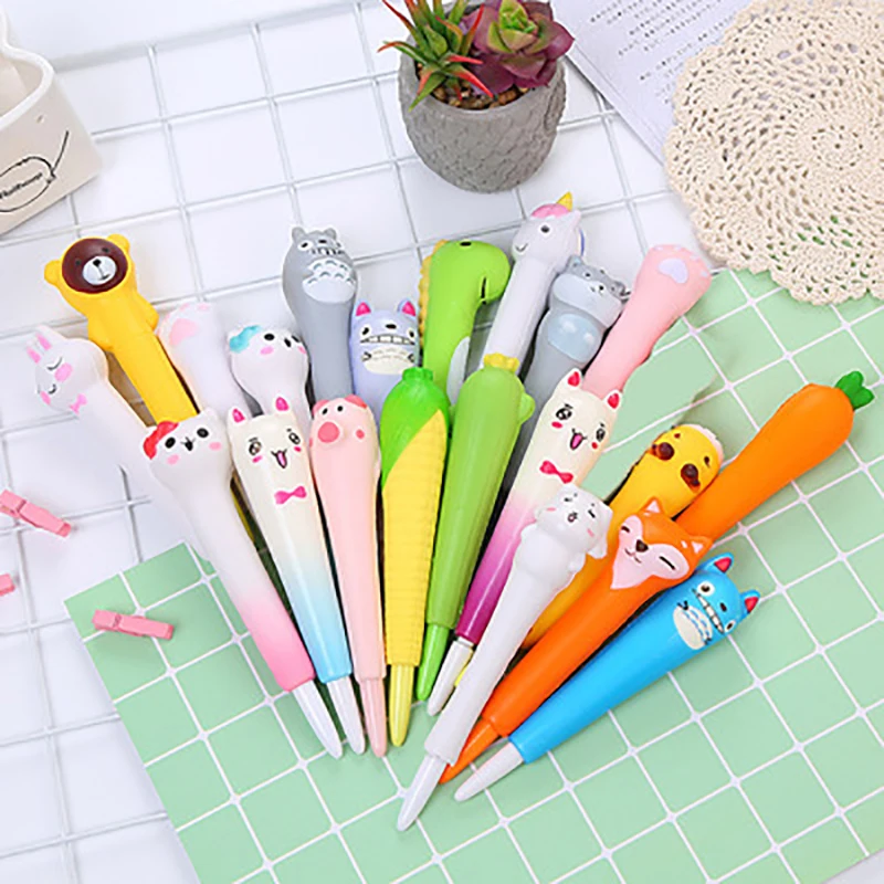 

Creative decompression pen soft memory foam extract learning a cartoon stationery office supplies out neutral pen