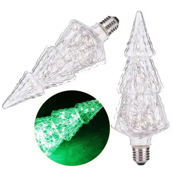 

E27 1W Christmas Tree Bulb Holiday Decoration Starry Sky Green AC85-265V
