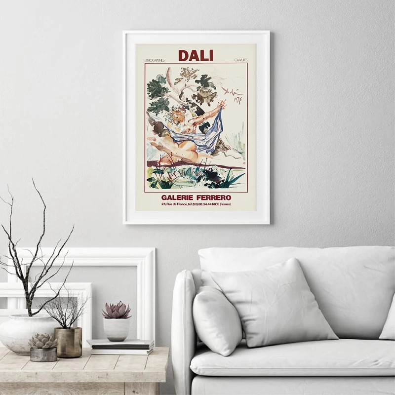 Salvador Dali Exhibition poster print