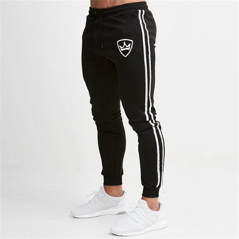

2019 Muscle Fitness Brother Skinny Athletic Pants Running Fitness Pants Slim Fit nan shi ku Custom Processing
