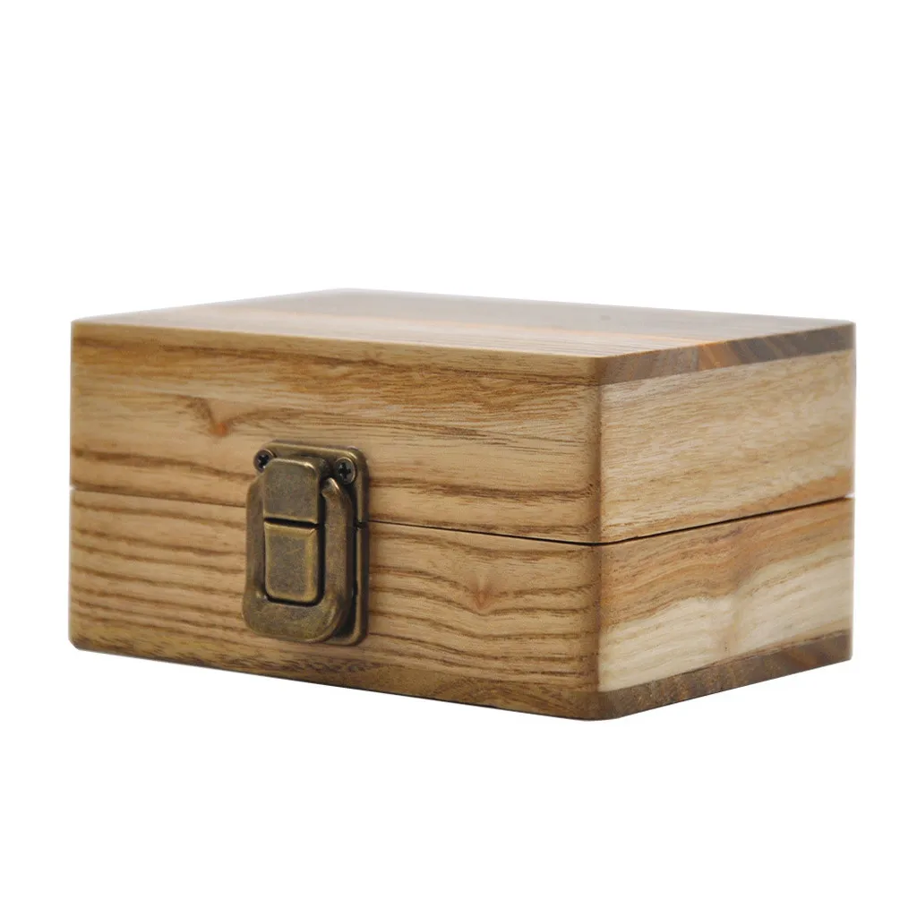 Новая улучшенная конструкция клена деревянная сигаретная бумага коробка для хранения w/магнитная камфорная деревянная коробка для хранения ручной сигареты ящик для инструментов