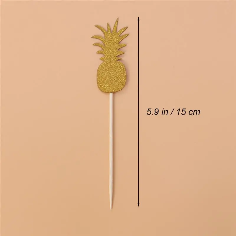 40Pcs Paper Cake Insertion Card Cake Cupcake Toppers With Dispensing Glue Bamboo Sticks For Birthday Wedding Halloween Random