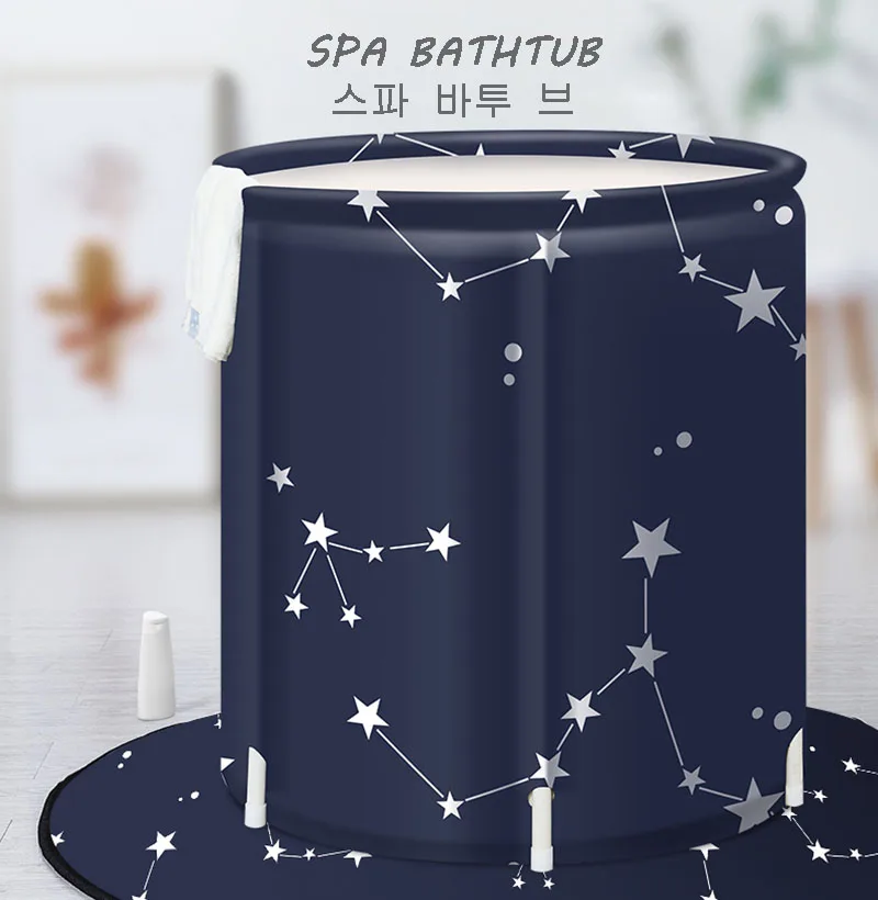 Сауна ванна для взрослых Складная Ванна бочонок артефакт бочонок ванна спа не надувная Ванна портативная плотная пластиковая Ванна