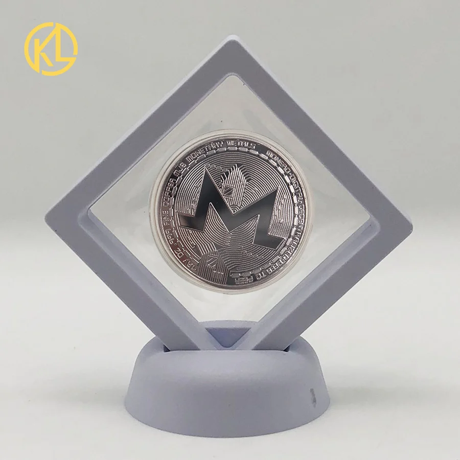 Позолоченная горячая Распродажа Биткоин битная монета Litecoin пульсация эфириум криптовалюта металлическая памятная монета с выставочным стендом - Цвет: CO014-3