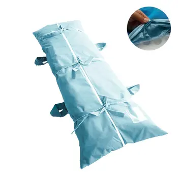 

Full Sealing Zipper Closure With Handle Funeral Supplies Shroud Body Bag Anti Corrosion Leak Proof Disposable Non-woven Fabric