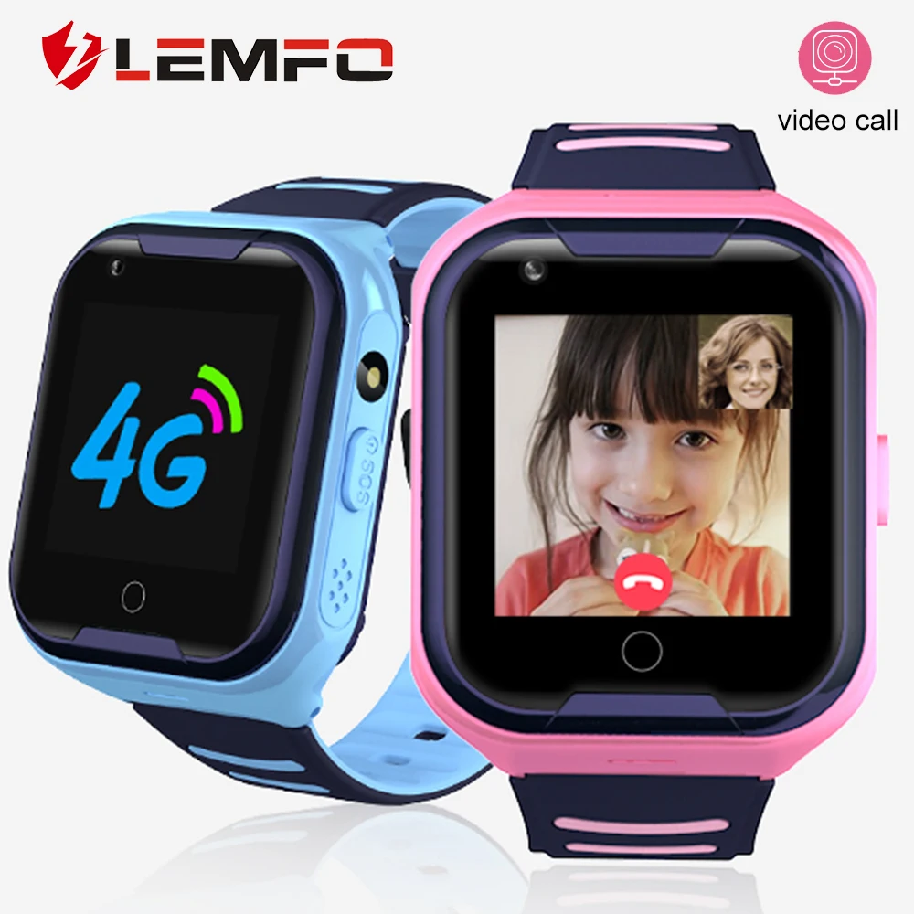 4G Детские умные часы GPS сенсорный экран SOS SIM телефон звонки детские с камерой LEMFO