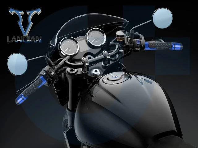 7/8 ''мотоцикл Алюминий пластиковые ручки с логотипом для YAMAHA FZ8 2011 2012 2013