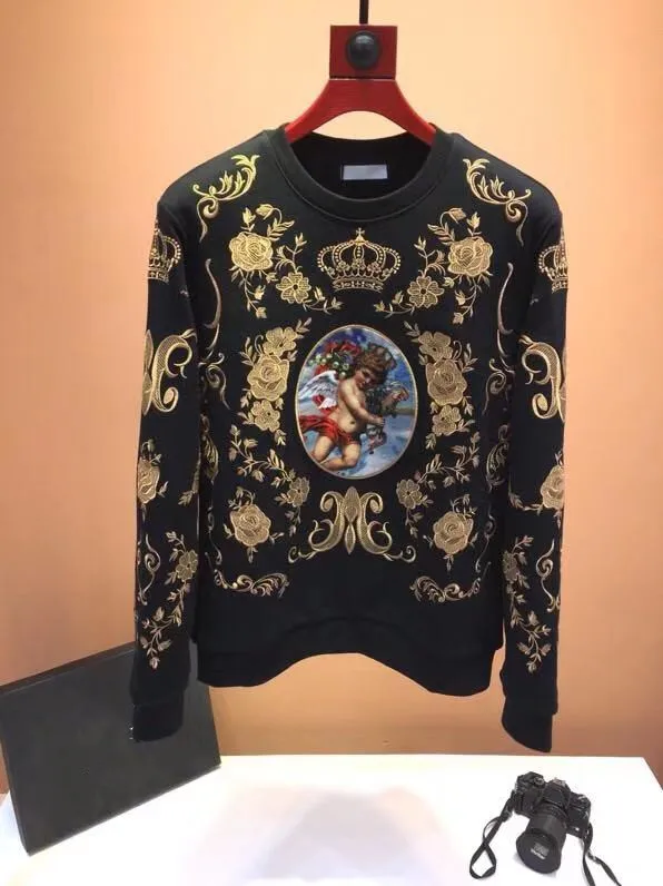 AH10485, модные мужские толстовки и свитшоты,, Подиумные, Роскошные, известный бренд, Европейский дизайн, вечерние, Стильная мужская одежда