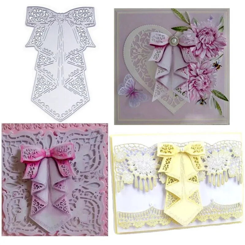 

NEW Dies Big Waterfall Bow Metal Dies Cutter Punch DIY Scrapbooking Embossing Folder for Card Making Album Decor DIY Crafts