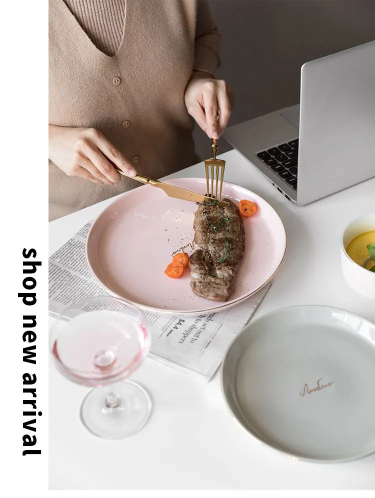 Ceramic-Pink-Gray-tableware-plate_07