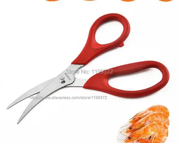 

200pcs Popular Lobster Shrimp Crab Seafood Scissors Shears Snip Shells Fish Scissor Kitchen Tool