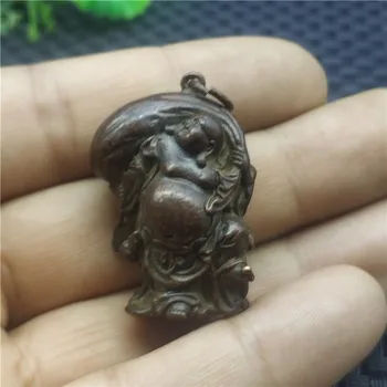 

Pure Copper Maitreya Buddha Antique Bronze Cloth Bag Buddha Bronze Laughing Buddha Buddha Statue Small Copper Ornament Gift