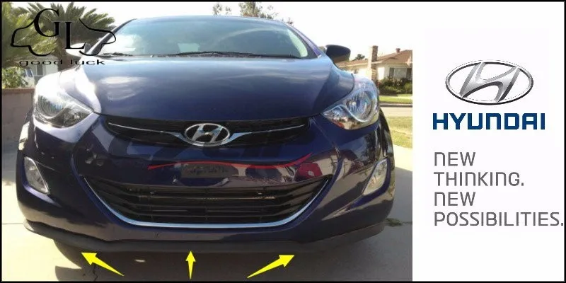 For Hyundai HB20 HB 20 Bumper Lip  Front Spoiler Deflector For Car Tuning View  Body Kit  Stri