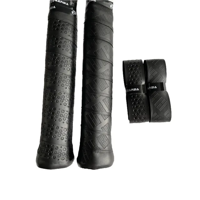 2pcs Retail ZARSIA PU Leather Tennis Racket Replacement Grip Thick Leather Handle Grip for Tennis Racquet 2