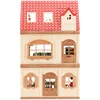 Simulation Kitchen Forest Family Small House Double Three- Story Villa Reindeer  Animal Model Girl Dollhouse Furniture Toy Gifts 3