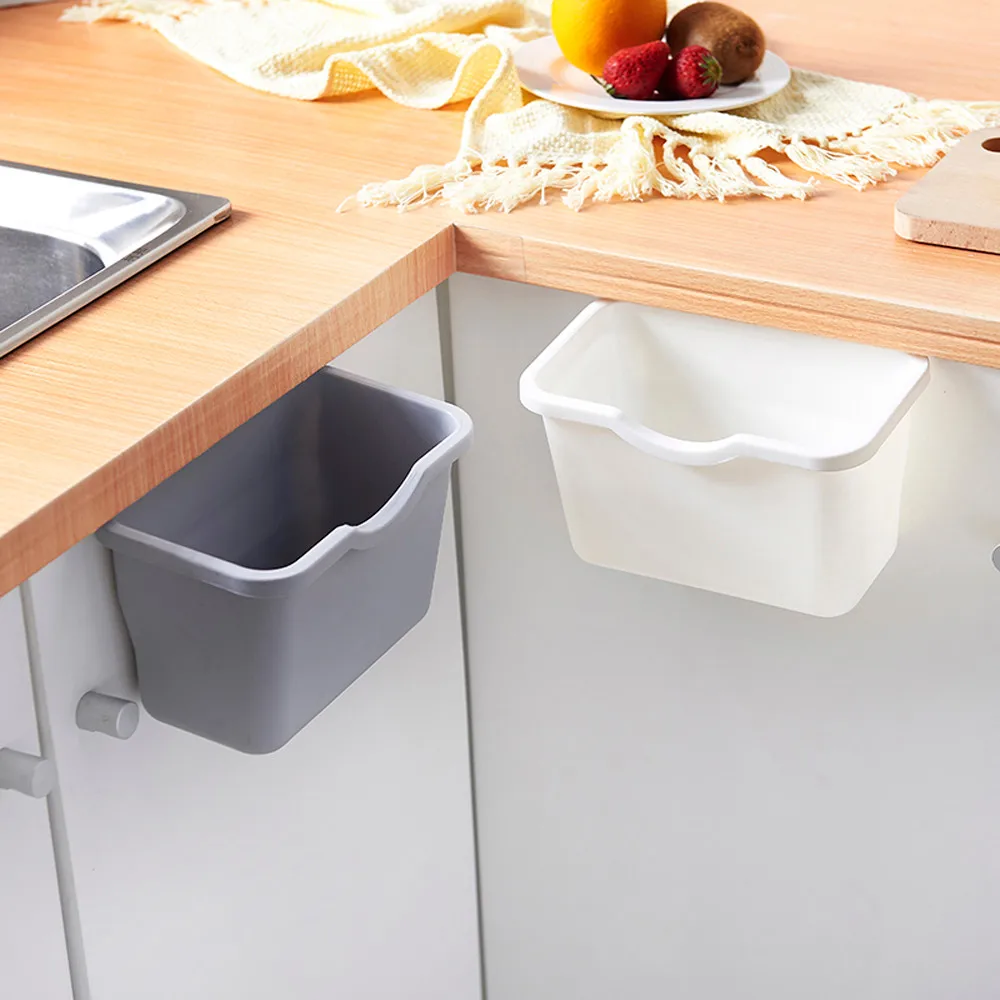 

Kitchen Cabinet Door Hanging Trash Garbage Bin Rubbish Container Storage Boxes Cupboard Hanging Cans Garbage Organizer #T1P