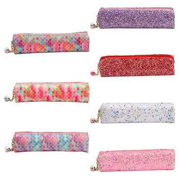 

Kawaii Sequin Pencil Case School Pencilcase Makeup Box Bag School Supplies Stationery Student Gift