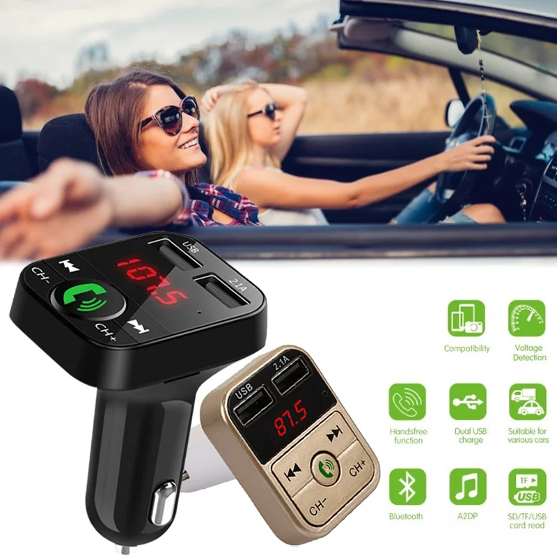 Vehemo Быстрая зарядка 2,1+ EDR Автомобильный Usb MP3-плеер беспроводной Bluetooth ресивер стерео автомобильный mp3-плеер Bluetooth FM громкой связи