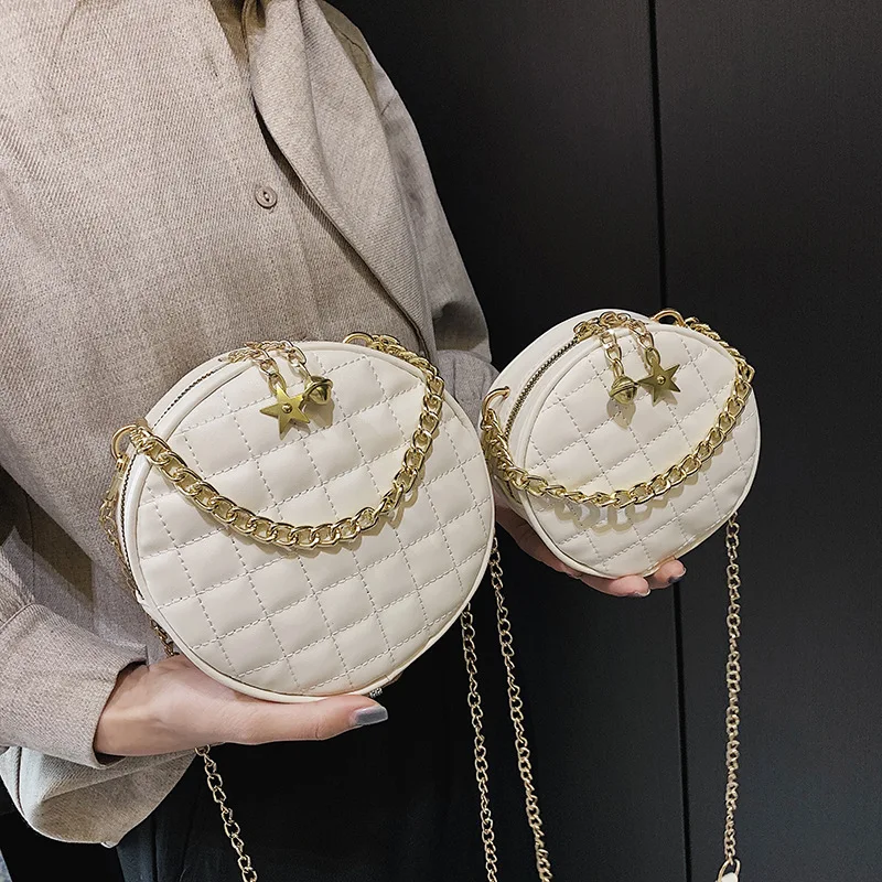 

High Grade Sense Bag Women's 2020 Chain WOMEN'S Bag New Style Chain Net Red Black Western Style Textured Versatile Shoulder Bag