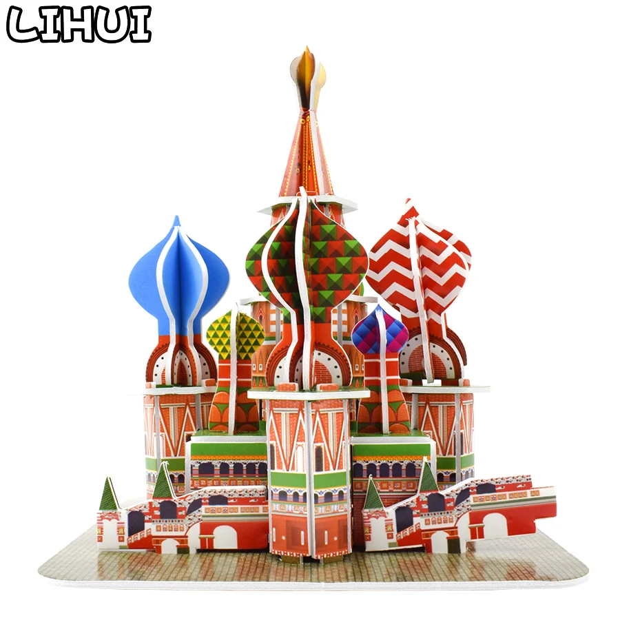 

Saint Basil's Cathedral 3D Puzzle Assembled DIY Model Toys for Children Game World Architecture Jigsaw Educational Toy Kids Gift