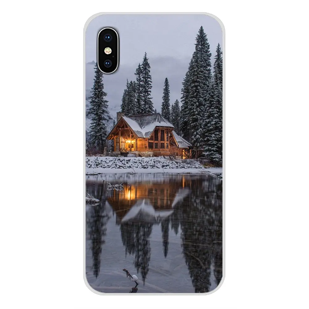 Для Xiao mi 4 mi 5 mi 5s mi 6 mi A1 A2 5X6X8 9 Lite SE Pro mi Max Mix 2 3 2S пейзаж зимний свет снежные аксессуары чехол для телефона - Цвет: images 7