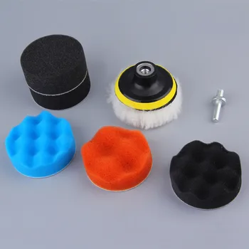 

Newest 7pcs Gross Polishing Buffing Pad Kit Roundness for Auto Car Polishing Wheel Kit Buffer With Drill Adapter Hot Selling