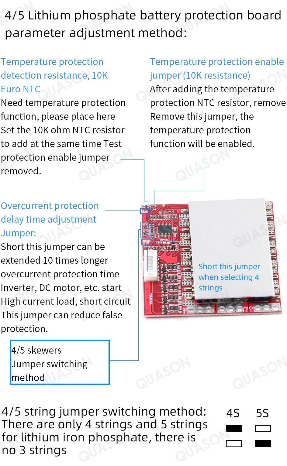 proteção de bateria de ferro fosfato 3.2v