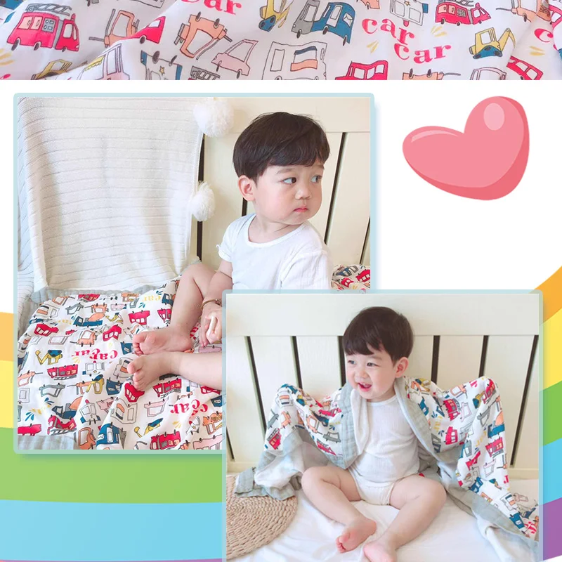 4 слоя детские одеяла Новорожденные бамбуковые хлопковые детские вещи банное полотенце марлевые детские пеленальные спальные принадлежности многоцелевой марлевый подгузник