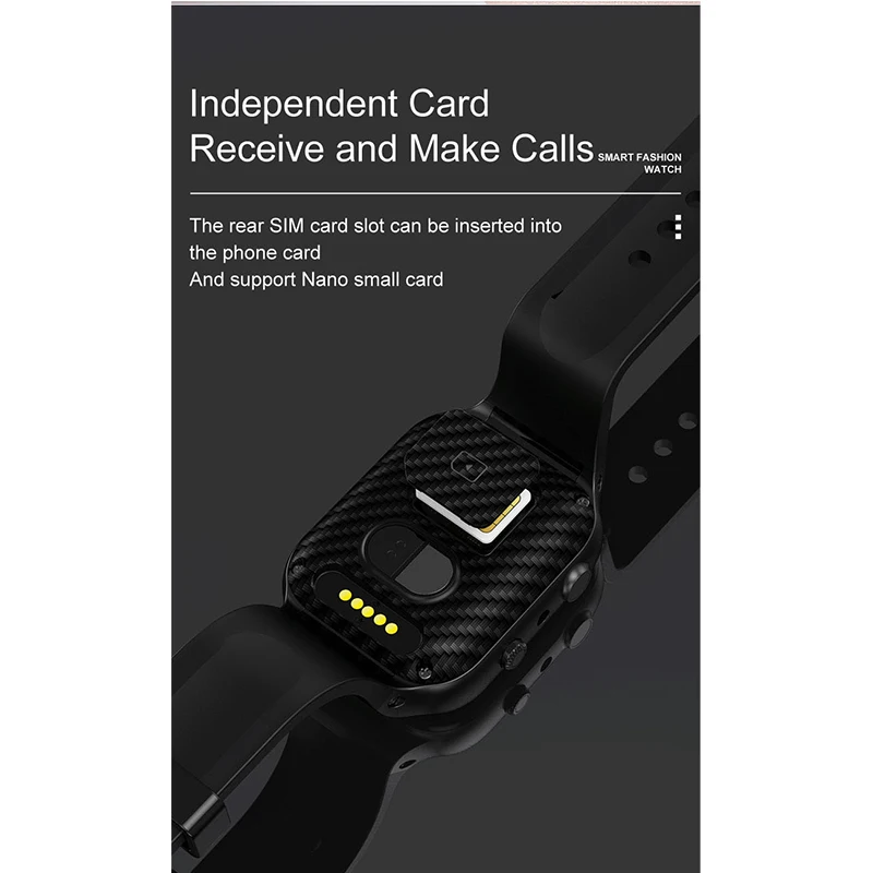 US $69.30 X89 4G Smart Watch Men with SIM Card Camera Video Heart Rate temperature IP67 Smartwatch WIFI 16G AI face recognition Android