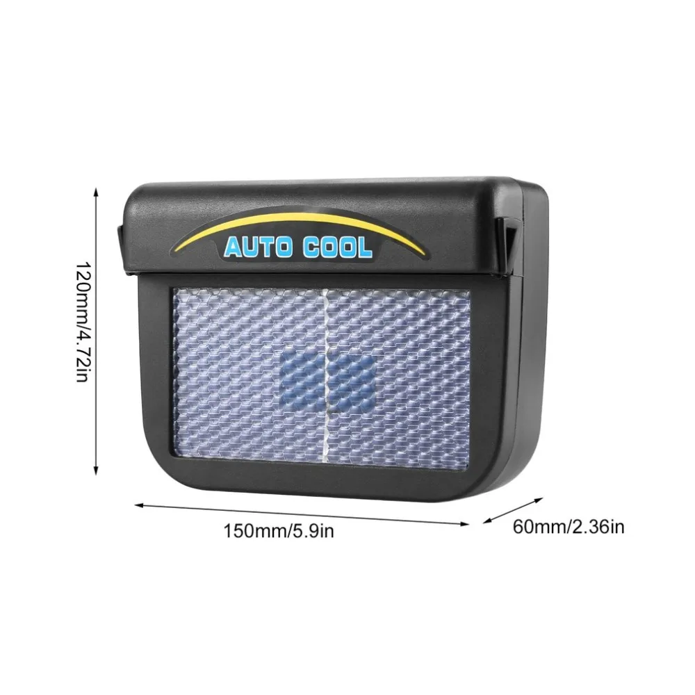Солнечная энергия авто вентиляционное отверстие охлаждающий вентилятор охладитель вентиляционная система вентилятор радиатора вытяжной тепловой вентилятор автомобильный вентилятор с резиной