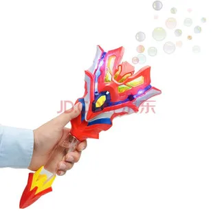 Douyin Горячая мультфильм электрический пистолет пузырь детей Открытый макароны музыка Сияющий полностью автоматический Дуя пузыри игрушка